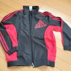 adidas ジャージ 140サイズ 黒/赤