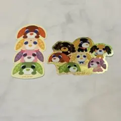 お茶犬　ステッカー2枚セット