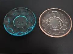 【平成レトロ】ミスド　ポンデライオン　フレンチウーラー　ガラス小皿　2枚セット