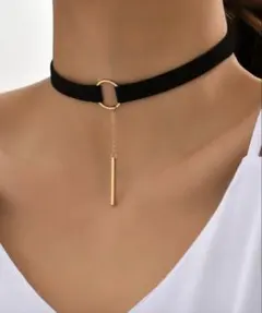 ベロア ブラック チョーカー