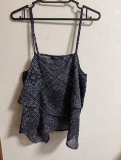 w closet ペイズリー柄 キャミソール
