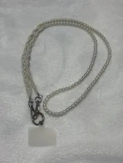 ホワイトパール風ショルダーストラップ