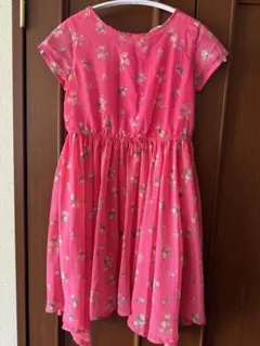 H&M ピンク花柄ワンピース　130㎝