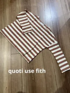 美品　quoti use fith カットソー　トップス　ボーダー　120