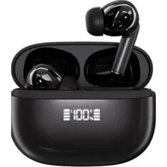 ワイヤレスイヤホン bluetooth イヤホン ブラック