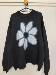 re_k 花柄オーバーサイズニット
