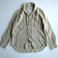 フランクアンドアイリーン 長袖シャツ 麻100% スキッパー ロンハーマン