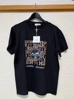 半袖Tシャツ ブラック ラインストーン
