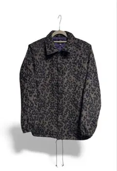 【良品】Needles ニードルス　コーチジャケット　黒　レオパード　サイズS Needles（ニードルス）の「＜NEEDLES（ニードルズ）＞ レオパード