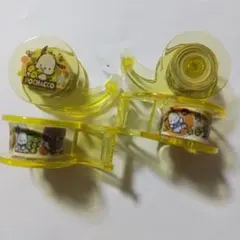 サンリオ ポチャッコ　マスキングテープ4個ミニテープ/カッター付2017年