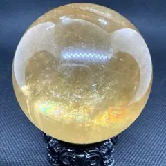 年末SALE！大玉♪高品質♪ゴールデンカルサイト　スフィア　爆虹♪