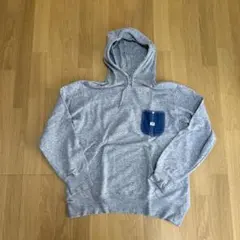 Lee グレー パーカー デニムポケット付き