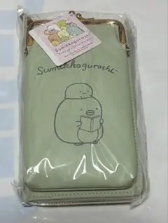 すみっコぐらし　ウォレット付きスマホショルダーポーチ　ペンギン
