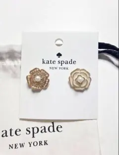 kate spade NEW YORK フラワー イヤリング ゴールドのサムネイル