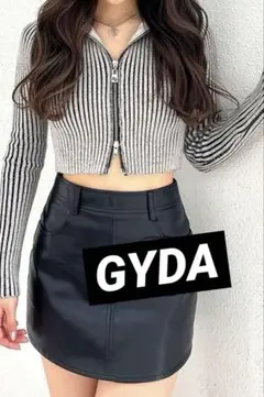 GYDAリブ編みジッパー付き長袖ニット　即日発送‼️