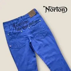 【美品】Norton バックロゴ刺繍カラージーンズのサムネイル