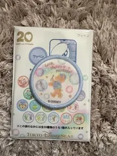 ダッフィー　20周年 限定　ワッペン ダッフィー＆フレンズ カラフルハピネス