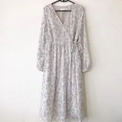 MERCURY DUO マーキュリーデュオ ロングワンピース 花柄 カシュクール