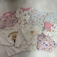 アンパンマン ガラピコぷー パジャマ トレーナー ロンT 8点セット まとめ売り