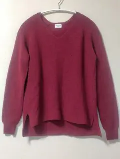 URBAN RESEARCH DOORS ウール100% Vネックニット