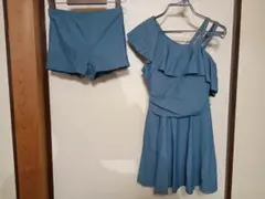 新品 水着 ワンショルダー ショートパンツ付き Mサイズ