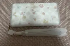 コーチCOACH 長財布　花柄 フローラル ・ホワイトシグネチャー　白