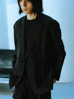 LIDNM SILK LINEN SUCKER JACKET Lサイズ美品