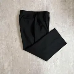 ウエスト100cm OK! メンズビジネススラックス ブラック　アジャスター付き