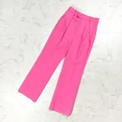 イウエンマトフ ストレートタックパンツ ピンク サイズ36*JD257のサムネイル