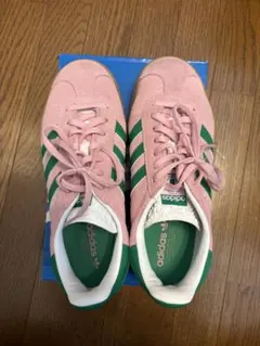 最終値下げ adidas Gazelle Bold ピンク/グリーン スニーカー