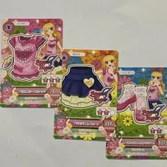 アイカツ　フリルスリーブTシャツコーデ　星宮いちご　アイカツカード　キュート