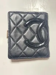 ◎匿名配送◎超美品☆CHANEL カンボンライン 二つ折り財布 廃盤商品
