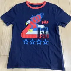 GAP 150 ネイビー 半袖 Tシャツ 春 夏 秋 ロゴ