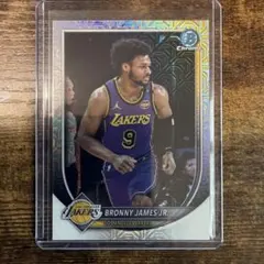 Bronny James Jr Bowman Chrome Mojo Card