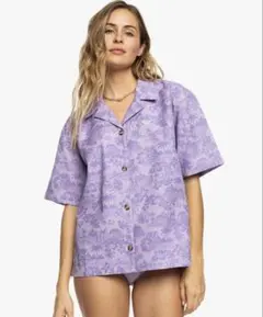 ロキシー　アロハシャツ　半袖のサムネイル