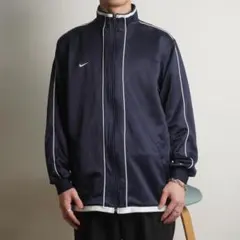 NIKE トラックジャケット ジャージトップス ネイビー/EZ217