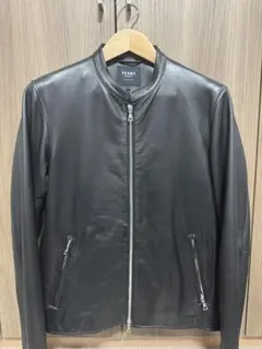 BEAMS HEART ブラック シングルライダース Lのサムネイル