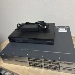 Cisco 3台 WS-C3750X-24T-E 2台セット C891FJ-K9