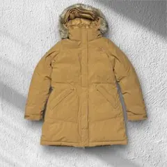 美品　韓国　ノースフェイス ロングダウン ダウン ベージュ M ※132