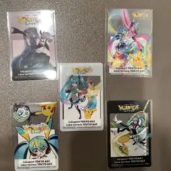 ポケモン　初音ミク　ららぽーと東京ベイ限定　クリアカード　全5種×4枚　20枚