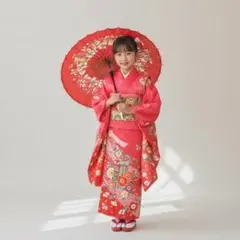 ◎mk-1085　七五三　女の子　着物　7歳　　1-19