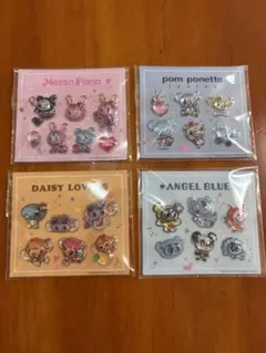 セブンイレブン　ナルミヤキャラクターズ　オリジナルぷっくりシール　4枚セット