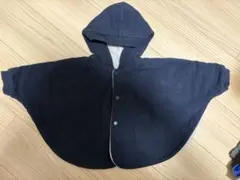 COMME CA DU MODE フリースポンチョ リバーシブル80cm