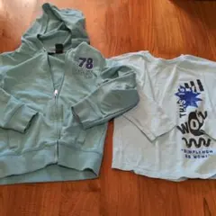 calvin klein jeans パーカー H&M長袖ロンＴセット