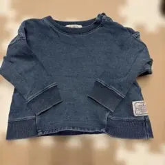 MAKE YOUR DAY デニム風トレーナー