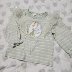 バースデイコトリcottoliフリルカットソーロンＴディズニーティンカーベル80