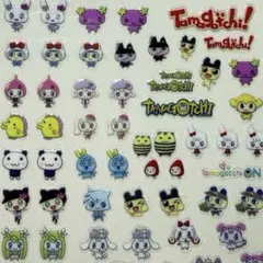 ネイルシール 3D立体 たまごっち 平成 キャラクター