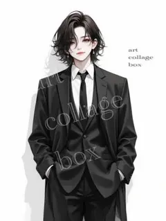 2639 おすそ分けファイル　人物ステッカー　男の子　コラージュ素材