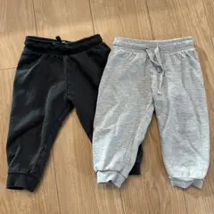 H&Mオーガニックコットン ボトムス 80cm 2色セット