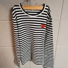 PLAY COMME des GARÇONS ストライプ長袖Tシャツ L